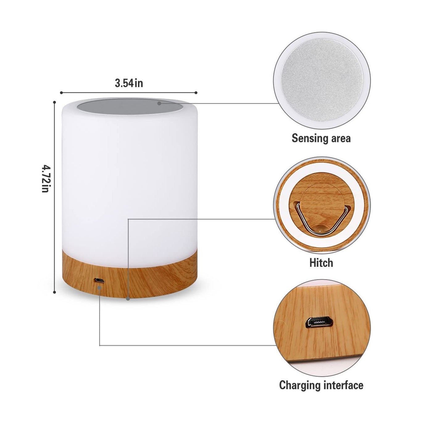 Touch lamp speaker