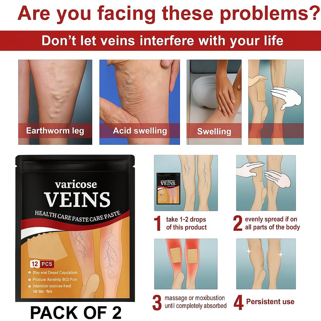 Varicose Veins Relief Patches (Pack of 2)
